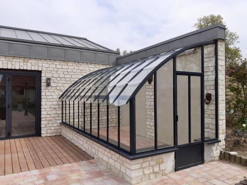 Fabrication sur-mesure d'une serre avec menuiserie métallique à Rouen 76